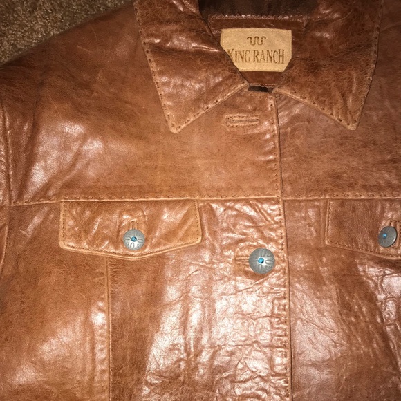 king ranch leather jacket